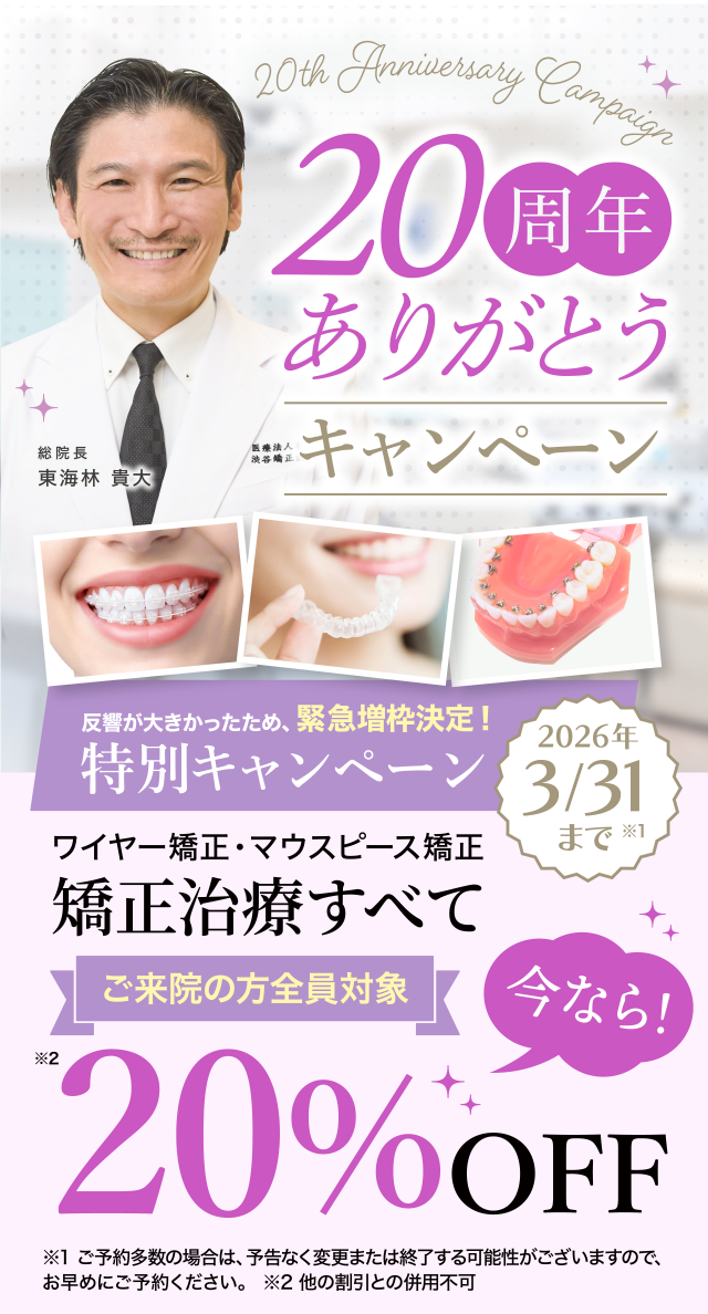 20周年キャンペーンキャンペーン
